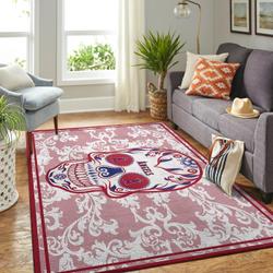Los Angeles Angels Skull Style Area Rug Mlb Baseball Carpet Living Room Rugs