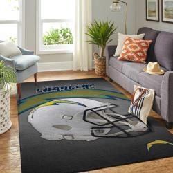 Los Angeles Chargers Nfl Helmet Living Room Carpet Sports Rug Regtangle Carpet