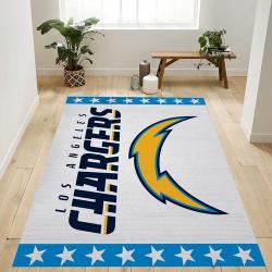 Los Angeles Chargers Nfl Team Logo Rug Living Room Rug Home Us Decor