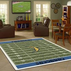 Los Angeles Chargers Rug Football Rug Rug Regtangle Carpet Floor Decor
