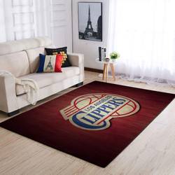 Los Angeles Clippers Area Rug Nba Basketball Team Logo Carpet Living Room Rugs Rug Regtangle Carpet Floor Decor Home Decor V5030