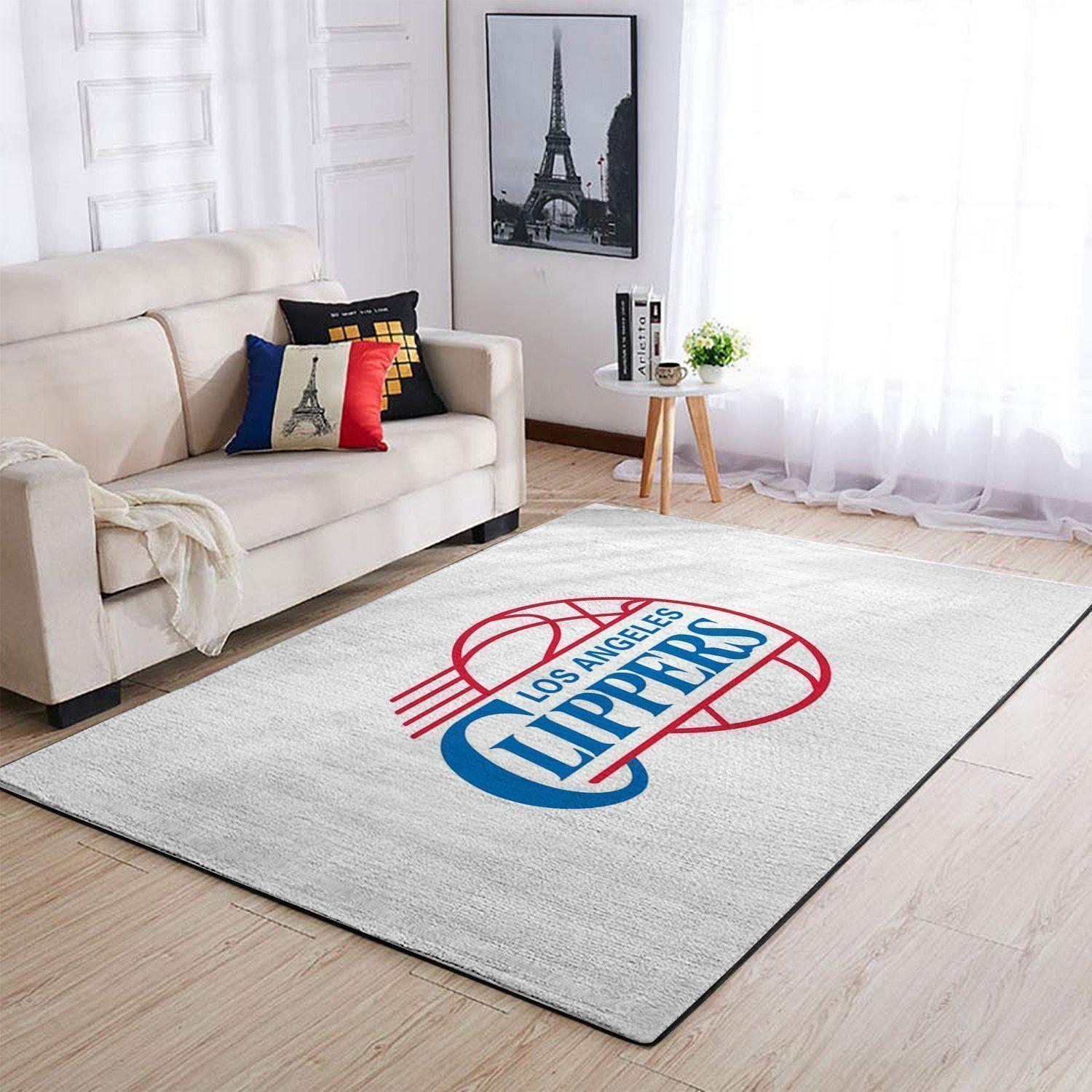 Los Angeles Clippers Area Rug Nba Basketball Team Logo Carpet Living Room Rugs Rug Regtangle Carpet Floor Decor Home Decor V5039
