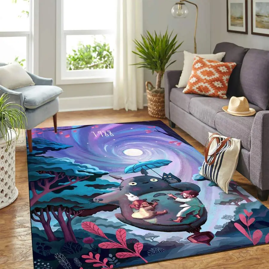 Ghibli Tottoro Area Rug Living Room Rug Home Decor Rug Living Room 19122515