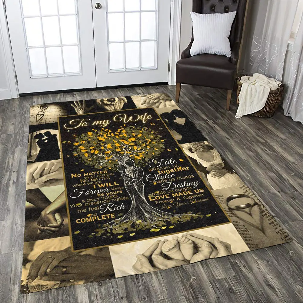To My Wife - Gift For Love Wife Area Rug Living Room Rug Home Decor 19122520