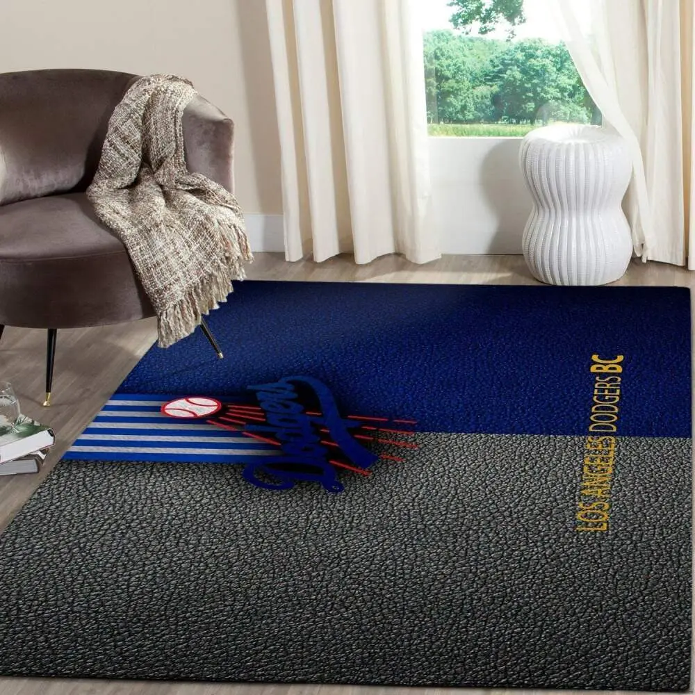 Los Angeles Dodgers Area Rug Mlb Team Logo Carpet Living Room Rugs V724