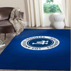 Los Angeles Dodgers Area Rug Mlb Team Logo Carpet Living Room Rugs V730