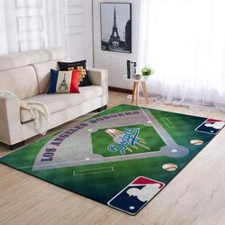 Los Angeles Dodgers Area Rug Mlb Team Logo Carpet Living Room Rugs V741