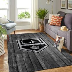 Los Angeles Kings Nhl Grey Area Rugs Wooden Style Living Room Regtangle Carpet
