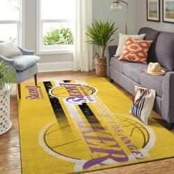 NBA Los Angeles Lakers Basketball Area Rug Living Room Rug Home Decor V540