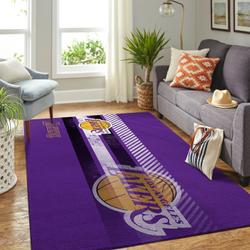 Los Angeles Lakers Nba Wooden Style Living Room Carpet Rug Regtangle Carpet
