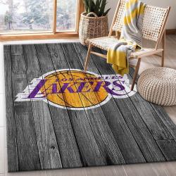 Los Angeles Lakers Nba Team Logo Grey Wooden Style Nice Gift Home Deco
