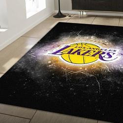 NBA Los Angeles Lakers Area Rug Basketball Legend Home Living Decor Sport Decor