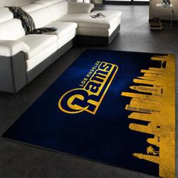 Los Angeles Rams American Nfl 46 Living Room And Bed Room Rug Regtangle Carpe