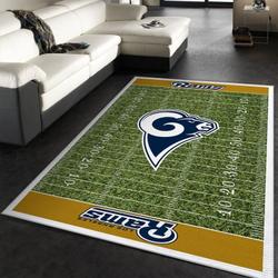 Los Angeles Rams American Nfl 54 Living Room And Bed Room Rug Regtangle Carpet