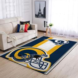 Los Angeles Rams Nfl Helmet Living Room Carpet Sports Rug Regtangle Carpet