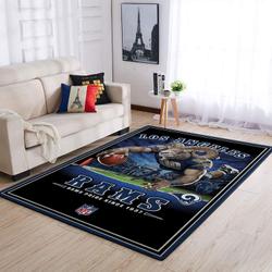 Los Angeles Rams Nfl Team Pride Rectangle Living Room Rug Regtangle Carpet