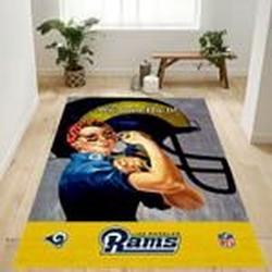 Los Angeles Rams Yellow Nfl Logo Area Rug For Gift Bedroom Rug Home De 1