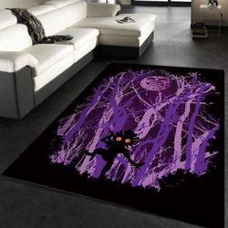 Lost In The Woods Creepy Night Area Rug Living Room And Bed Room Rug Rug Regtangle Carpet Floor Decor Home Decor