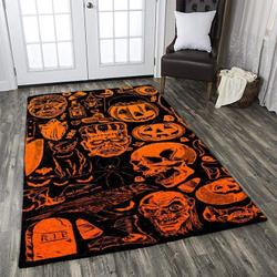 Lotus Print Pattern Area Rug Living Room Rug Home Decor