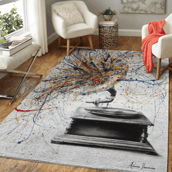Louder Music Art For Fans Area Rug Living Room Carpet Rug Regtangle Carpet Floor Decor Home Decor