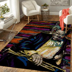 Louis Armstrong Jazz Art Music Art For Fans Area Rug Living Room Carpet Rug Regtangle Carpet Floor Decor Home Decor