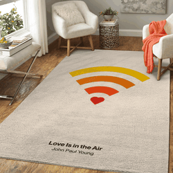 Love Is In The Air Music Art For Fans Area Rug Living Room Carpet Rug Regtangle Carpet Floor Decor Home Decor