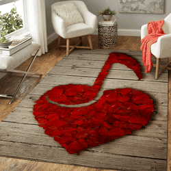 Love Music Digital Art 4 Art For Fans Area Rug Living Room Carpet Rug Regtangle Carpet Floor Decor Home Decor