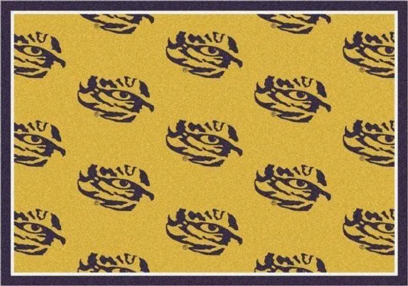 Lsu Tigers Area Rug NCAA Living Room Carpet Home Rug Regtangle Carpet V11255 1