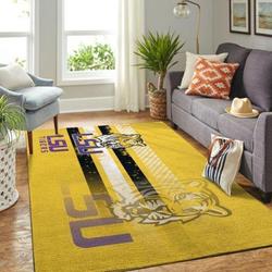 Lsu Tigers Rug NCAA Team Logo Carpet Living Room Rug Regtangle Carpet V6675
