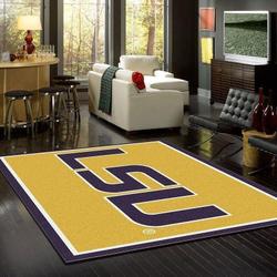 Lsu Tigers Area Rug NCAA Carpet Living Room Rugs Rug Regtangle Carpet V6678
