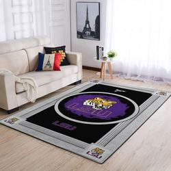 Lsu Tigers Ncaa Area Rugs Living Room Carpet Team Logo Rug Regtangle Carpet