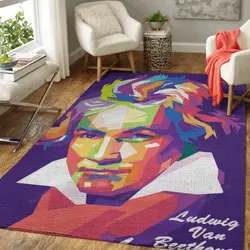 Ludwig Van Beethoven Music Art For Fans Area Rug Living Room Carpet Rug Regtangle Carpet Floor Decor Home Decor
