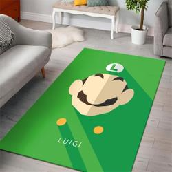 Luigi Logo Gaming Collectiion Area Rugs Living Room Carpet Rug Regtangle Carpet Floor Decor Home Decor