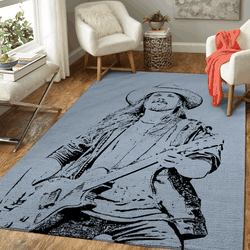 Lukas Nelson Line Art Music Art For Fans Area Rug Living Room Carpet Rug Regtangle Carpet Floor Decor Home Decor