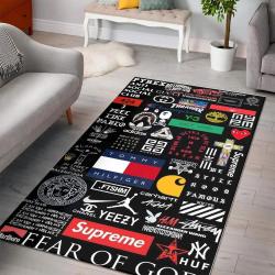 Luxurious Fashion Brands Area Rug Hypebeast Fashion Brand Living Room Carpet Rug Regtangle Carpet Floor Decor Home Decor