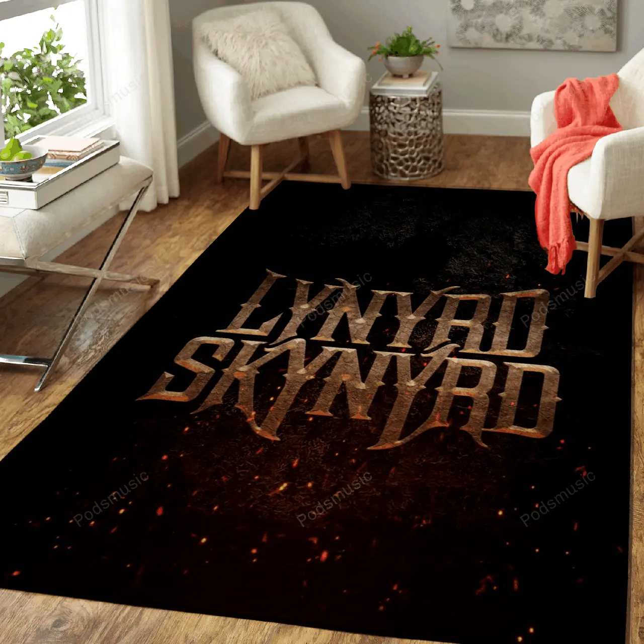 Lynyrd Skynyrd Music Symbols Art For Fans Area Rug Living Room Carpet Rug Regtangle Carpet Floor Decor Home Decor