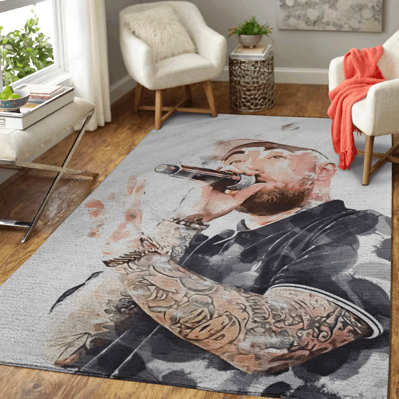 Mac Miller 3 Music Stage Art For Fans Area Rug Living Room Carpet Rug Regtangle Carpet Floor Decor Home Decor