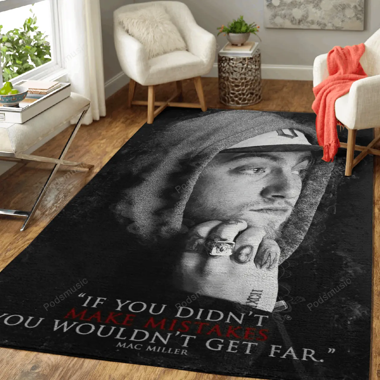 Mac Miller Quotes Music Art For Fans Area Rug Living Room Carpet Rug Regtangle Carpet Floor Decor Home Decor