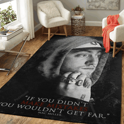 Mac Miller Quotes Music Art For Fans Area Rug Living Room Carpet Rug Regtangle Carpet Floor Decor Home Decor