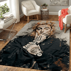 Mac Miller Rapper Music World Art For Fans Area Rug Living Room Carpet Rug Regtangle Carpet Floor Decor Home Decor