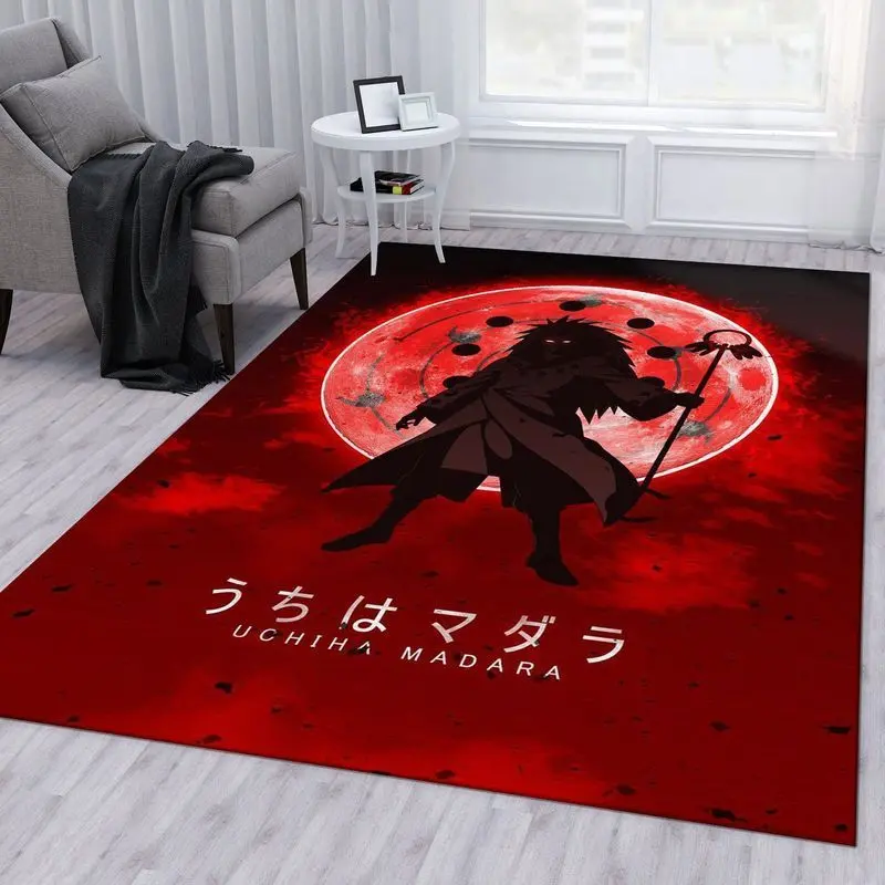 Madara Uchiha Anime Area Rug Living Room And Bed Room Rug Rug Regtangle Carpet Floor Decor Home Decor