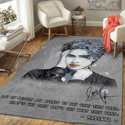 Madonna Artwork Pop Music Collection Art For Fans Area Rug Living Room Carpet Rug Regtangle Carpet Floor Decor Home Decor