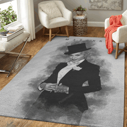 Madonna Music Monochrome Art For Fans Area Rug Living Room Carpet Rug Regtangle Carpet Floor Decor Home Decor