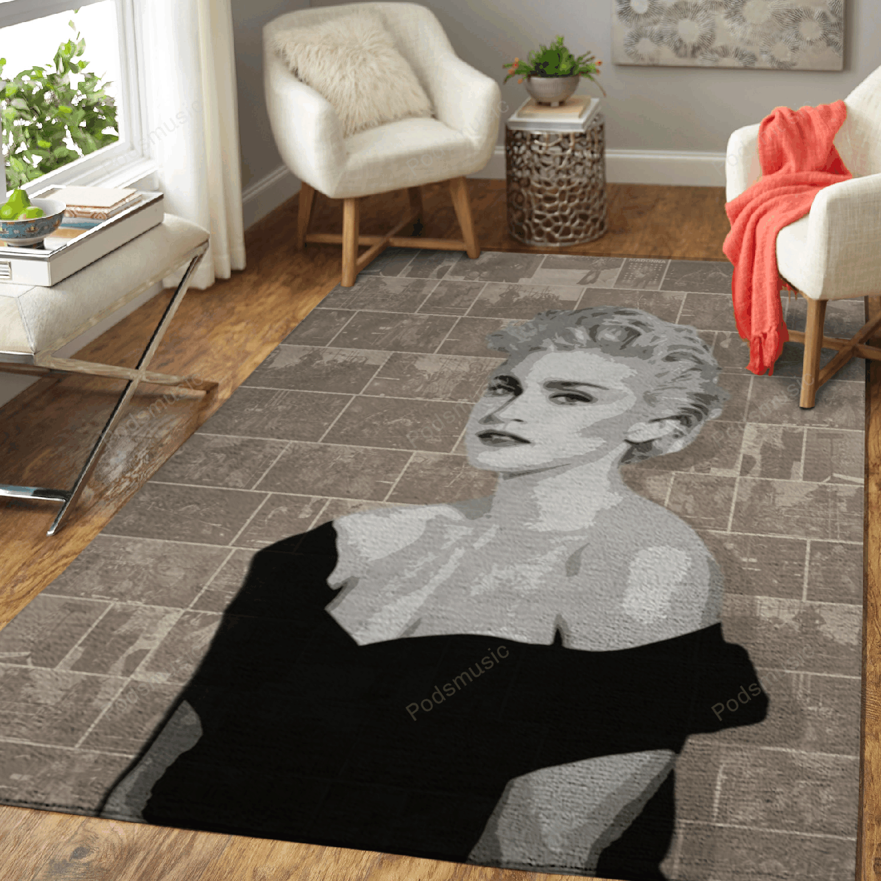 Madonna Pop Music Popart For Fans Area Rug Living Room Carpet Rug Regtangle Carpet Floor Decor Home Decor