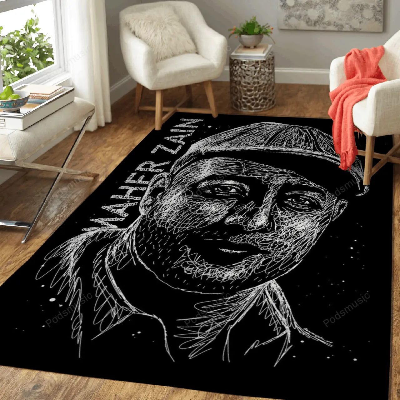 Maher Zain Islamic Music Music Art For Fans Area Rug Living Room Carpet Rug Regtangle Carpet Floor Decor Home Decor