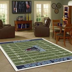 Maine Black Bears Home Field Area Rug Football Team Logo Carpet Living Room Rugs Rug Regtangle Carpet Floor Decor Home Decor