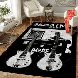 Malcolm Young Gretsch Guitars Music Art For Fans Area Rug Living Room Carpet Rug Regtangle Carpet Floor Decor Home Decor