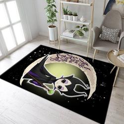 Maleficent Love Moon And Back Carpet Area Rug Living Room And Bed Room Rug