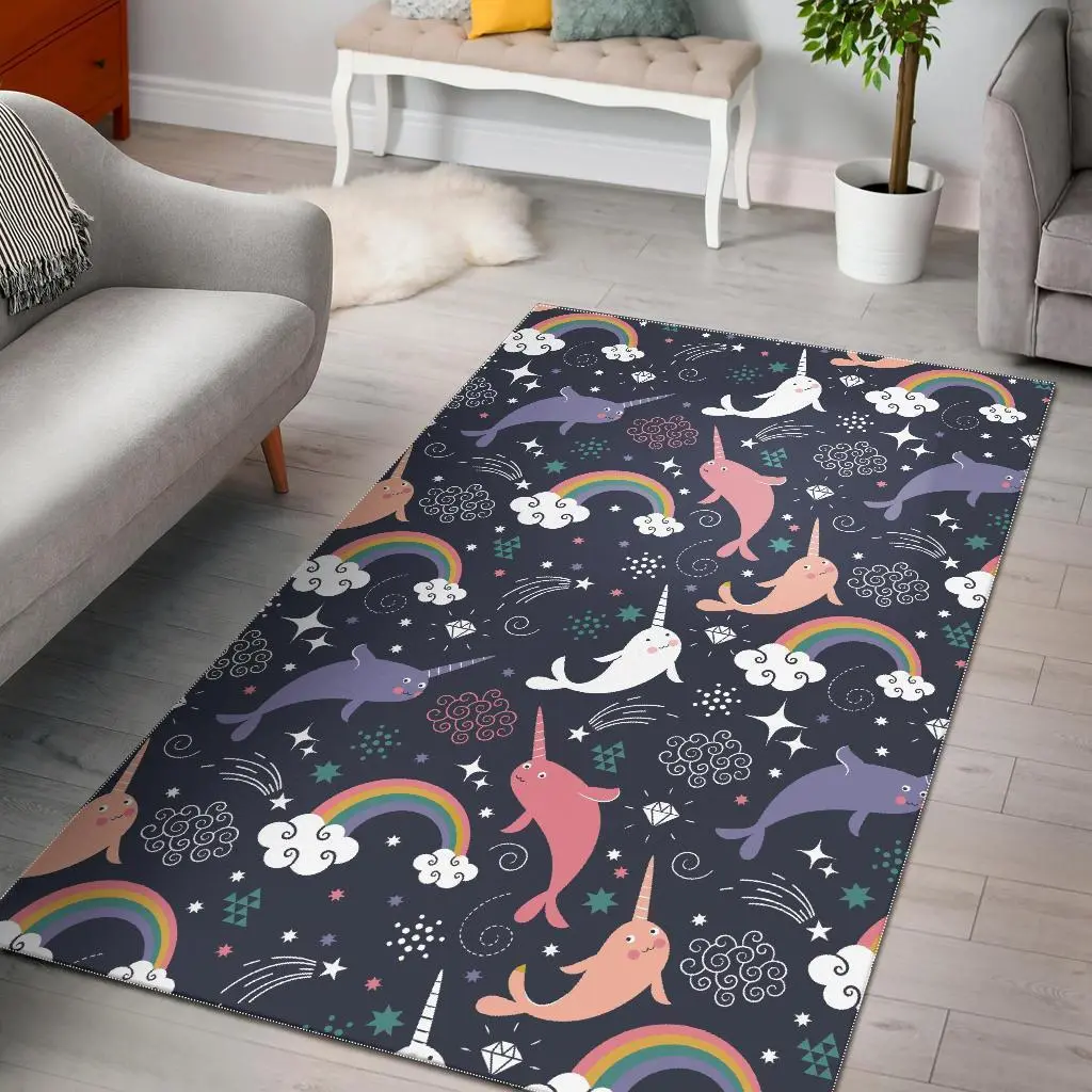 Mammoth Pattern Print Area Rug Living Room Rug Home Decor