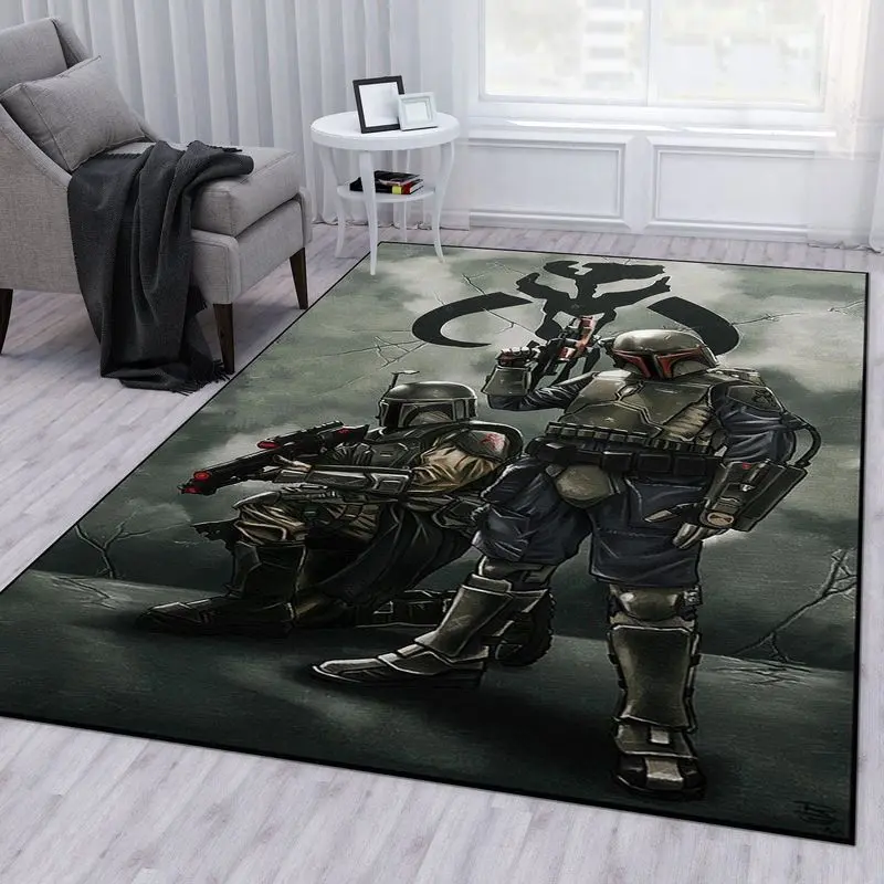 Mandalorian Star Wars 24 Area Rug Living Room And Bed Room Rug Regtangle